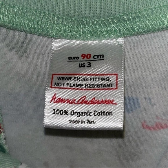 Hanna Andersson Winter Pattern Toddler Zip Sleeper In Organic Cotton Size 3 - Picture 4 of 7